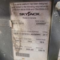 Skyjack SJIII321 - info plate